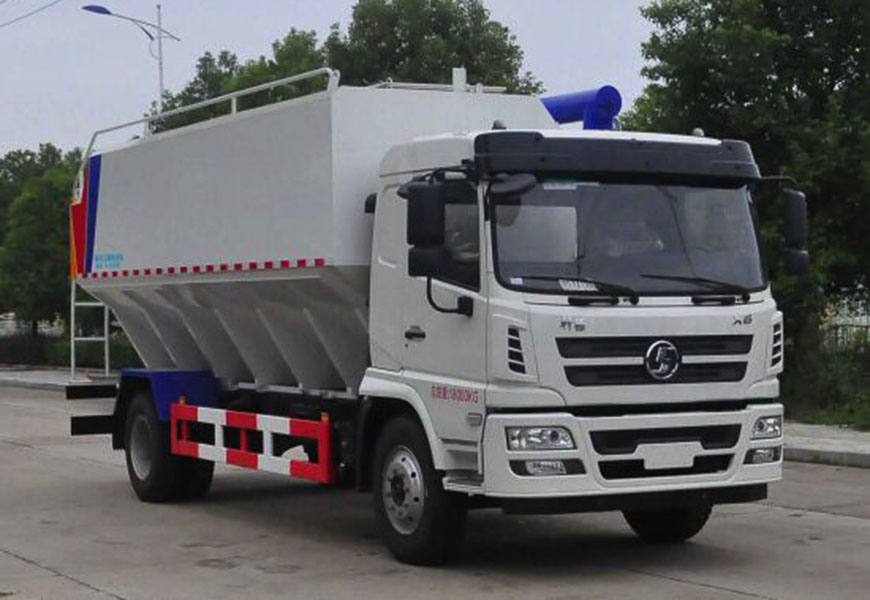 國(guó)六陜汽軒德翼6散裝飼料運(yùn)輸車(chē)